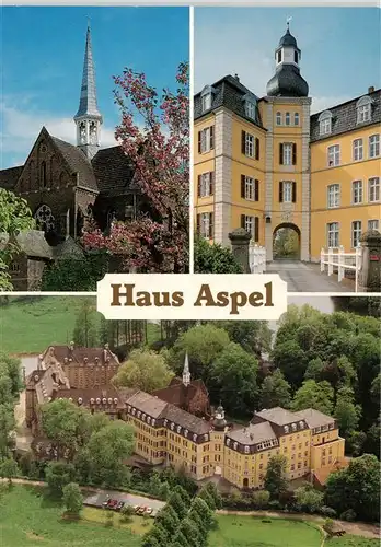 AK / Ansichtskarte 73954016 Rees_Rhein Haus Aspel Toechter vom Heiligen Kreuz Kloster Luftaufnahme