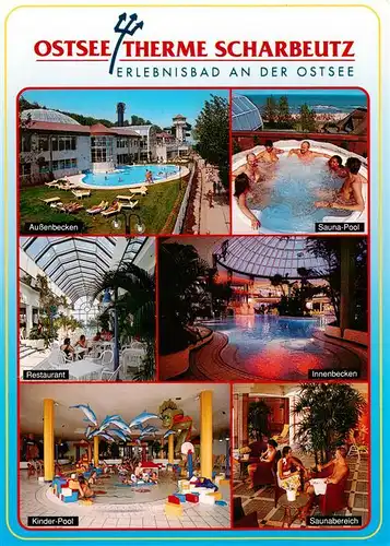 AK / Ansichtskarte 73954647 Scharbeutz_Ostseebad Ostsee Therme Erlebnisbad Restaurant