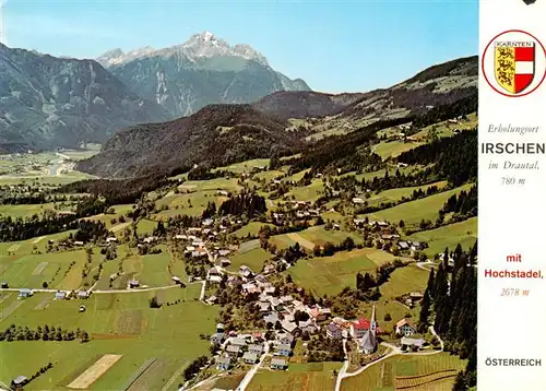 AK / Ansichtskarte 73954664 Irschen_Kaernten Panorama Drautal Blick gegen Hochstadel