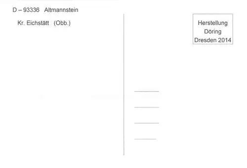 AK / Ansichtskarte 73954674 Altmannstein Fliegeraufnahme