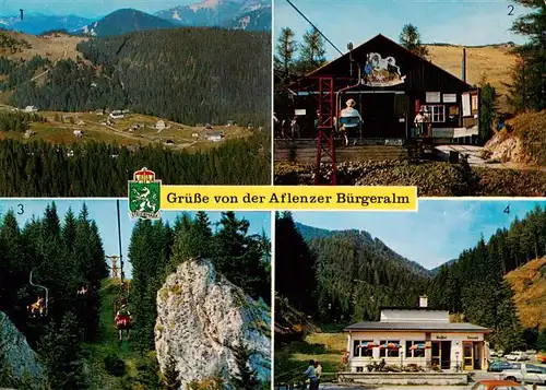 AK / Ansichtskarte 73954713 Aflenz Aflenzer Buergeralm Sessellift Panorama