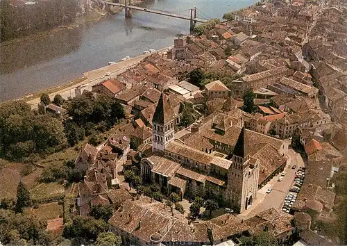 AK / Ansichtskarte  Tournus_71 Vue aerienne de l Abbaye St Philibert La Tour des Champs