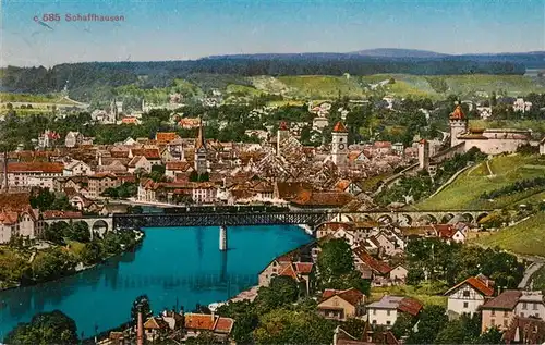 AK / Ansichtskarte  Schaffhausen__SH Stadtpanorama