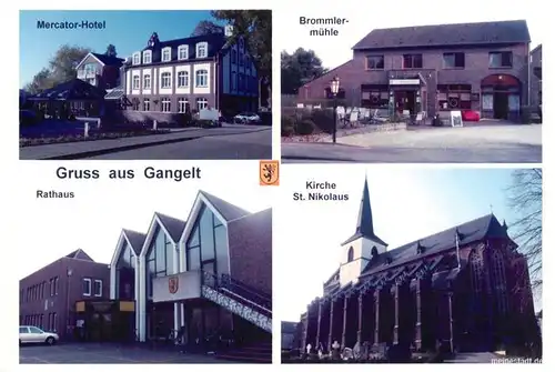 AK / Ansichtskarte 73955908 Gangelt Mercator Hotel Brommlermuehle Rathaus Kirche St Nikolaus