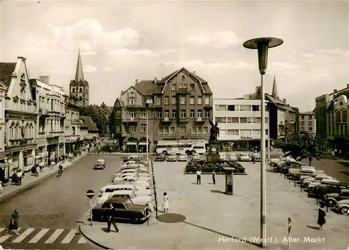 AK / Ansichtskarte 73956147 Herford Alter Markt Denkmal