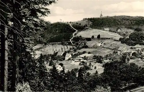 AK / Ansichtskarte 73956528 Berlebeck Panorama Blick zum Hermannsdenkmal