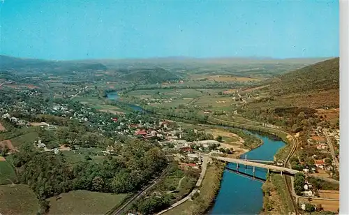 AK / Ansichtskarte 73956721 Shenandoah_Virginia_USA Panorama of valley with James River aerial view