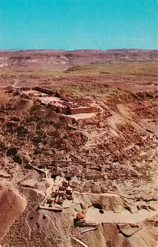 AK / Ansichtskarte 73956747 Avdat_Negev_Desert_Israel Ruins of a nabatean roman and byzantine city aerial view