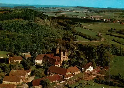 AK / Ansichtskarte 73957401 Marienmuenster Fliegeraufnahme mit Ehem Abteikirche