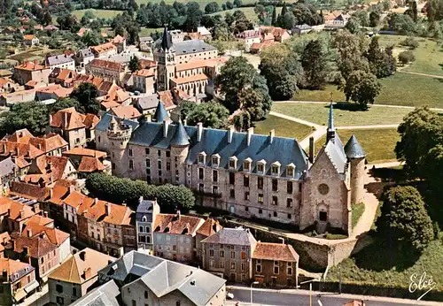 AK / Ansichtskarte  Lapalisse_03_Allier Vue generale aerienne du Chateau de Lapalisse