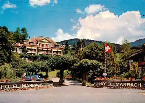 AK / Ansichtskarte  Hilterfingen_Thunersee_BE Hotel Marbach