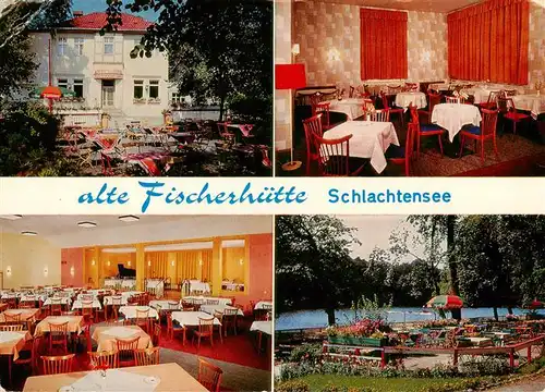 AK / Ansichtskarte 73957663 BERLIN Alte Fischerhuette Café Restaurant Pension Terrassen am Schlachtensee