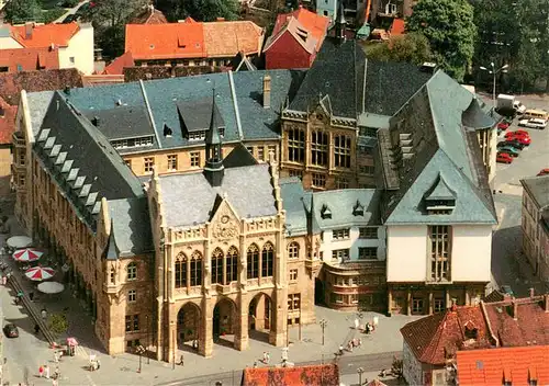 AK / Ansichtskarte 73957877 Erfurt Rathaus Fliegeraufnahme