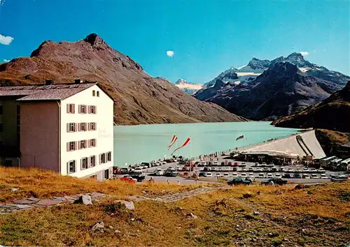 AK / Ansichtskarte 73957955 Bielerhoehe Hotel Silvrettasee Hohes Rad Piz Buin und Silvrettahorn