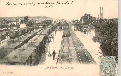 AK / Ansichtskarte  Compiegne_60_Oise Vue de la gare