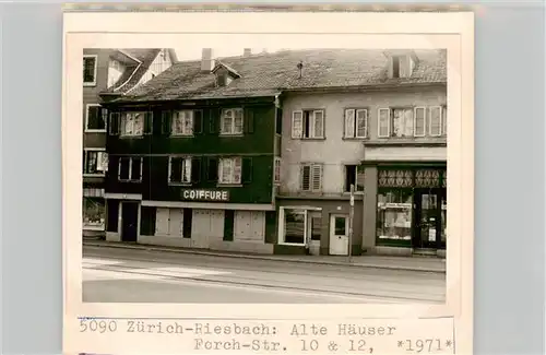 AK / Ansichtskarte  Riesbach_Zuerich__ZH Alte Haeuser Coiffure