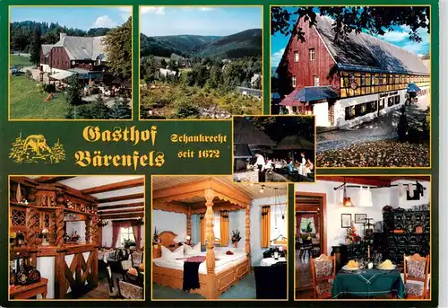 AK / Ansichtskarte 73959945 Altenberg__Osterzgebirge Gasthof Baerenfels Restaurant Ferienzimmer Grillgarten Wintergarten