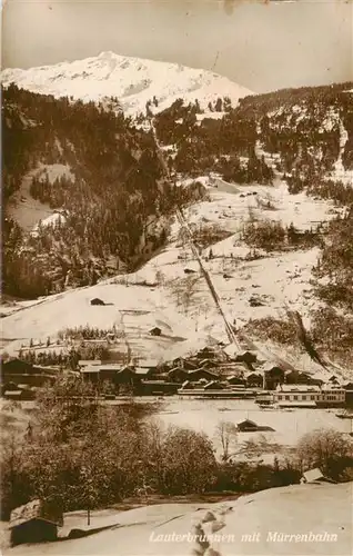 AK / Ansichtskarte  Lauterbrunnen_BE mit Muerrenbahn