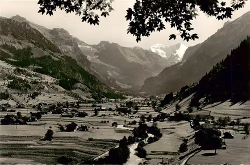 AK / Ansichtskarte  Tellenburg_Frutigen_BE Blick von der Tellenburg ins Kandertal Zahlershorn Birre Fisistoecke Balmhorn Altels