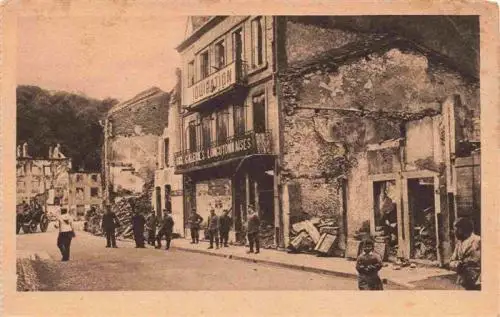 AK / Ansichtskarte  Longuyon_54_Meurthe-et-Moselle Strassenpartie Truemmer Kriegsschauplatz 1. Weltkrieg