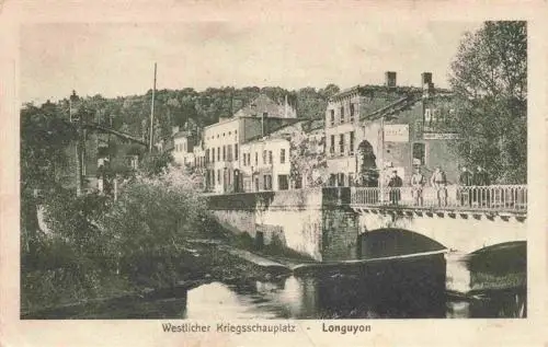 AK / Ansichtskarte  Longuyon_54_Meurthe-et-Moselle Bruecke Westlicher Kriegsschauplatz 1. Weltkrieg