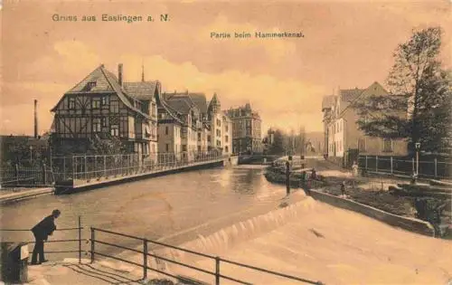 AK / Ansichtskarte 73961236 Esslingen__Neckar Partie beim Hammerkanal