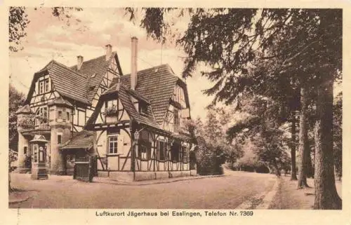 AK / Ansichtskarte 73961239 Jaegerhaus_Esslingen Hotel Gaststaette Luftkurort