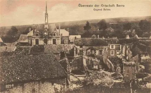 AK / Ansichtskarte  Berru_51_Marne ueberreste der Ortschaft Westlicher Kriegsschauplatz Truemmer 1. Weltkrieg