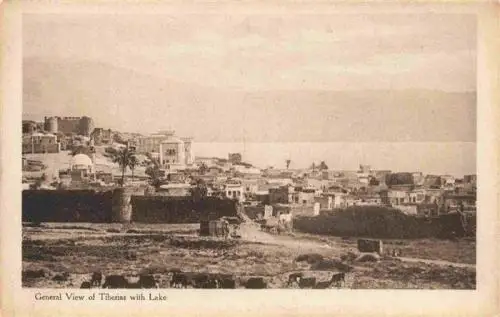 AK / Ansichtskarte 73961446 Tiberias_Israel General view with lake