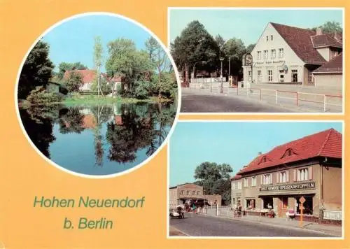 AK / Ansichtskarte 73961632 Hohen_Neuendorf Seepartie Bahnhof Lebensmittelgeschaeft