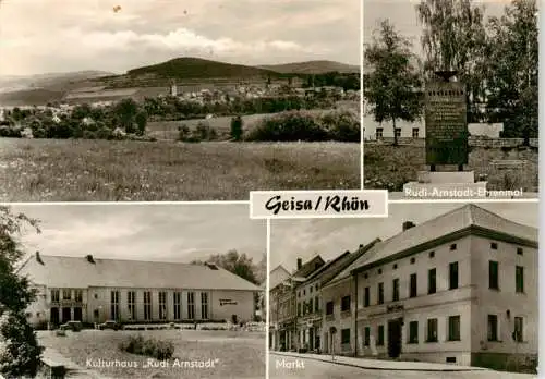 AK / Ansichtskarte 73962341 Geisa Panorama Rudi Arnstadt Ehrenmal Kulturhaus Rudi Arnstadt Markt