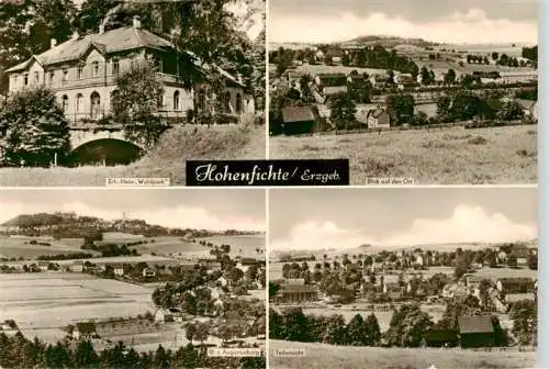 AK / Ansichtskarte 73962380 Hohenfichte Erholungsheim Waldpark Ortsblick Augustusburg Panorama