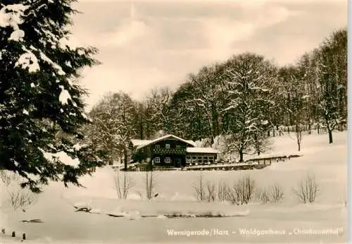 AK / Ansichtskarte 73962464 Wernigerode_Harz Waldgasthaus Christianental