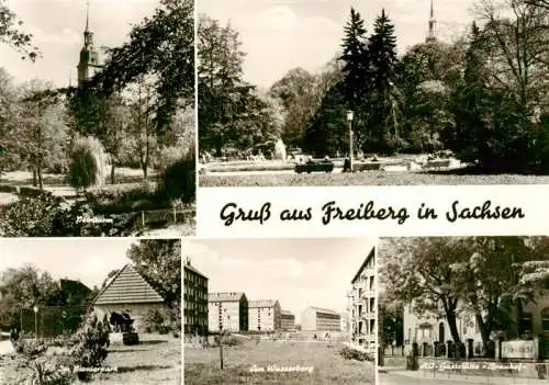 AK / Ansichtskarte 73962542 Freiberg__Sachsen Petriturm Parkpartie Pionierpark Am Wasserberg HOG Brauhof