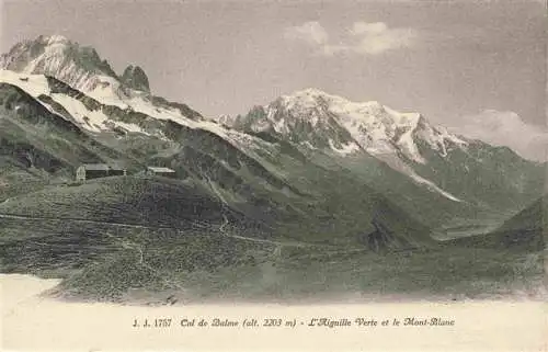 AK / Ansichtskarte  Col_de_Balme_2204m_VS Aiguille Verte et le Mont Blanc