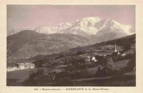 AK / Ansichtskarte  Combloux_74_Haute-Savoie Panorama et le Mont Blanc