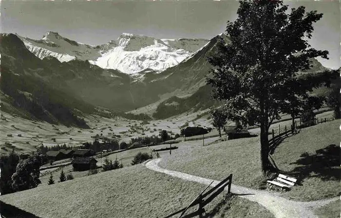 AK / Ansichtskarte  Adelboden_BE mit Hoernliweg Steghorn und Wildstrubel