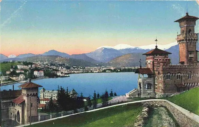 AK / Ansichtskarte  LUGANO_Lago_di_Lugano_TI vista dalla Villa Cattaneo