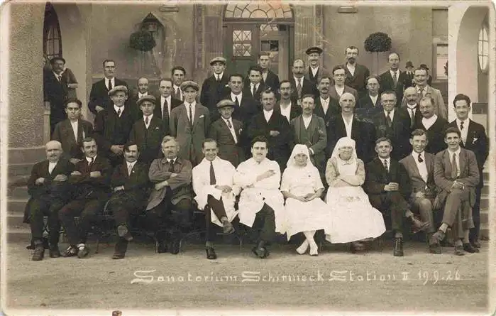 AK / Ansichtskarte  Schirmeck_67_Bas-Rhin Sanatorium Station II Gruppenbild