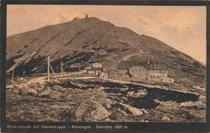 AK / Ansichtskarte 73963783 Schneekoppe_Snezka_CZ Riesenbaude im Riesengebirge