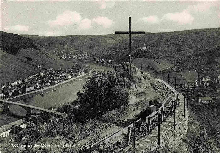 AK / Ansichtskarte 73964015 Cochem_Kochem_Mosel Pionierkreuz mit Burg