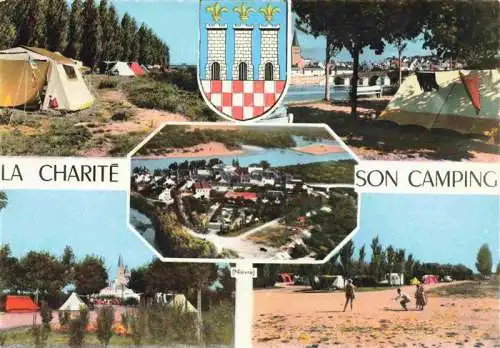 AK / Ansichtskarte  La_Charite-sur-Loire Campingplatz Luftaufnahme