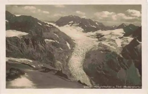 AK / Ansichtskarte  Maderanertal_Maderanerthal_Silenen_UR Huefigletscher und Toedi