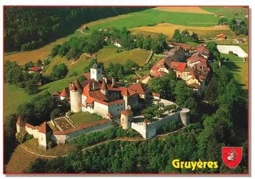 AK / Ansichtskarte  Gruyeres__Gruyere_Greyerz_FR Vue aerienne