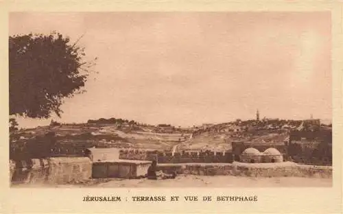 AK / Ansichtskarte 73965441 Jerusalem__Yerushalayim_Israel Terrasse et vue de Bethphagé