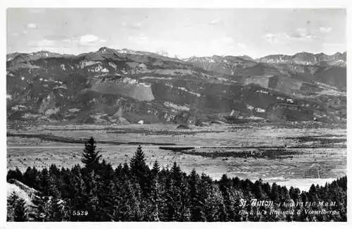 AK / Ansichtskarte  St_Anton_1121m_Gais_AI Panorama Blick ins Rheintal und Vorarlberg Alpen