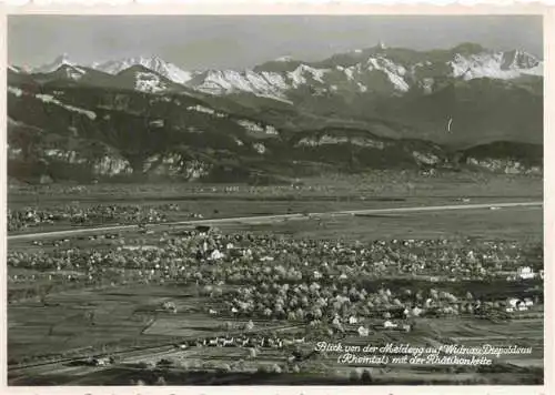 AK / Ansichtskarte  Widnau_Rheintal_SG Blick von der Meldegg auf Diepoldsau mit der Rhaetikonkette