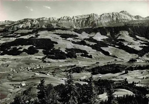 AK / Ansichtskarte  Hundwilerhoehe_1309m_IR Blick auf Gonten und Saentiskette