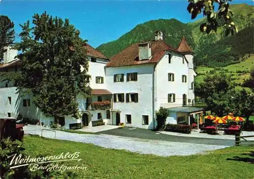 AK / Ansichtskarte 73965967 BAD_HOFGASTEIN_AT Weitmoser Schloessl mit Stammhaus der Gewerken im Goldbergbau Schlosscafe