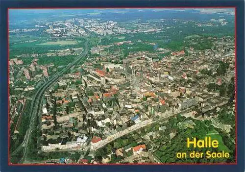 AK / Ansichtskarte 73965985 HALLE__Saale Fliegeraufnahme